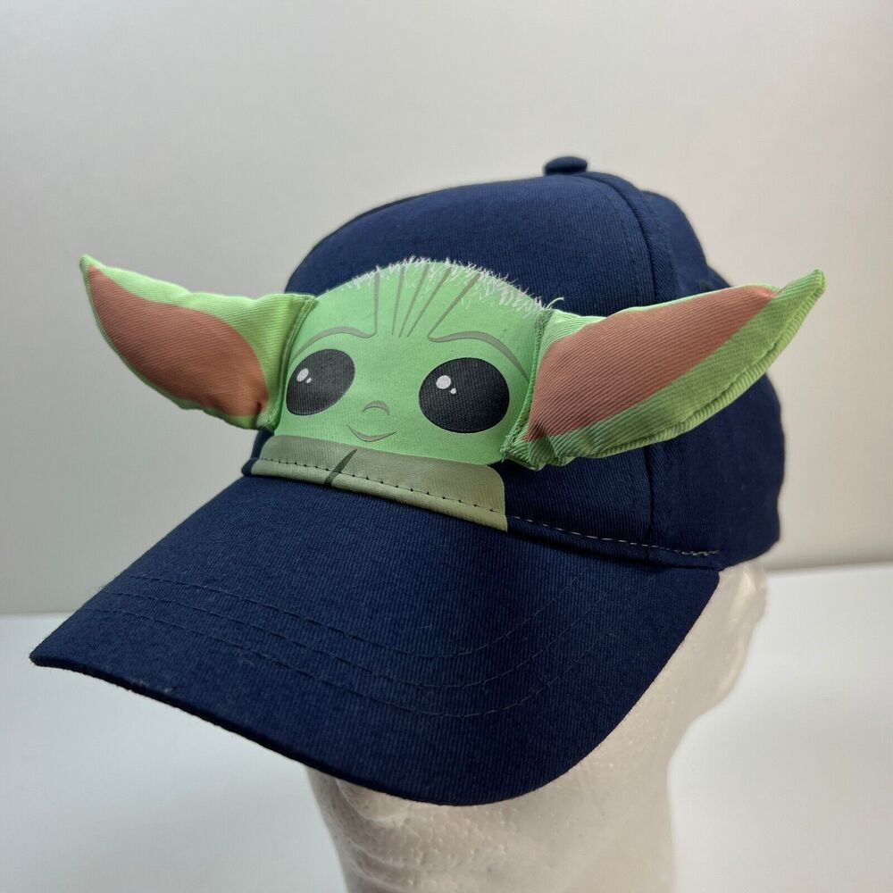 Star Wars Din Grogu Hat One Size Blue Pop Out Baby Yoda Mandalorian Cap Jedi